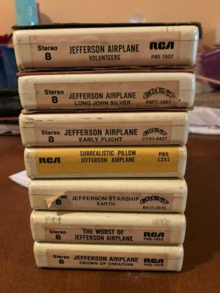 7 Jefferson Airplane 8 Track Tapes