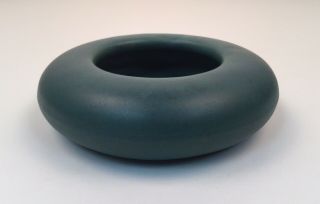 Rookwood Pottery 1111 Matte Green/blue Low Bowl Circa 1915