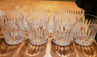 Set Of 8 Old Fashioned Cristal D 