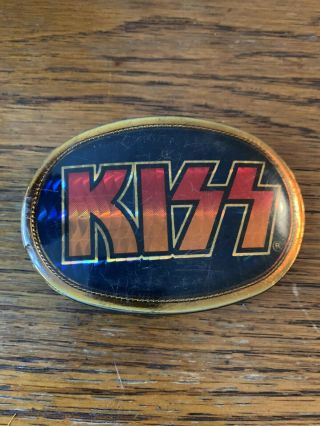 1977 Pacifica Kiss Prism Belt Buckle With Rare Pegasus Stamp With Flaws