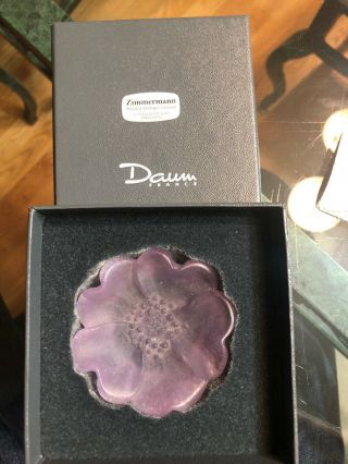 Daum France Glass Flower I Ecole De Nancy 1999 Edition