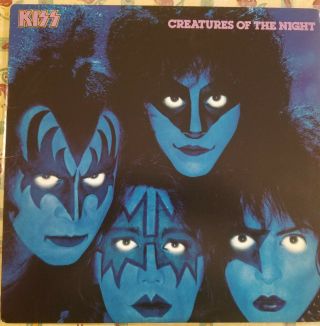 Kiss Creatures Of The Night Lp Nblp 7270 1982 Vinyl Album White 501