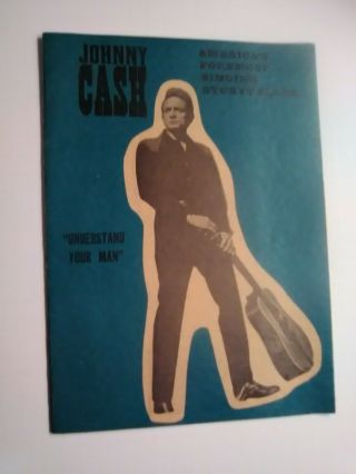 Johnny Cash1964 Concert Program Vintage Olympia Theater