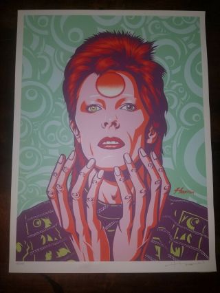 David Bowie Poster By Justin Hampton.  /150