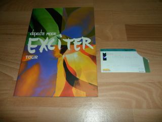 Depeche Mode - Exciter Tour (very Rare Tour Programme,  German Ticket Stub)