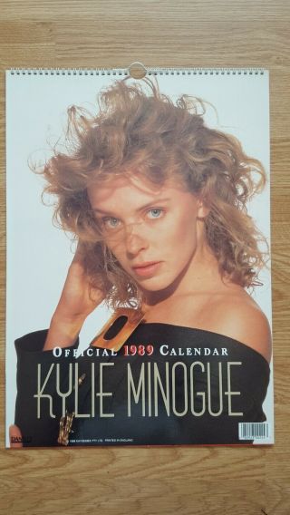 Rare KYLIE MINOGUE 1989 Official UK Calendar PROMO PHOTOS,  5 Rare Calendars. 2