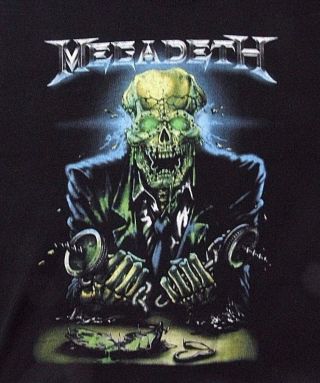 Megadeth Large 2013 Killing Road Tour T - Shirt Not Patch Pin Cd Lp Poster