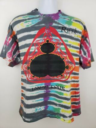 Rush Test For Echo 1996 Tour Concert T Shirt Tie - Dye Size Xl