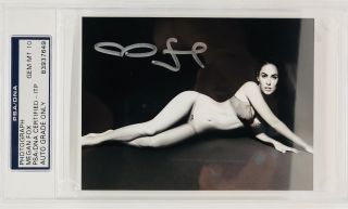 Megan Fox Sexy Autographed 3.  5x5 Photo Signed Psa/dna Slabbed Graded 10