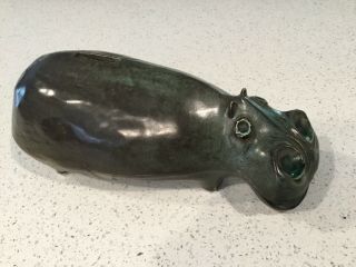 Bennington Potters Hippo Bank 1960s Figure Sculpture