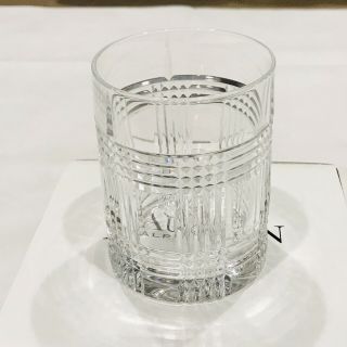 Ralph Lauren Glen Plaid Double Old Fashioned Crystal Glasses - Set of 4 4