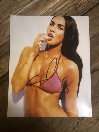 Megan Fox Sexy Signed Autographed 8x10 Photo.  Comes With A Holo.