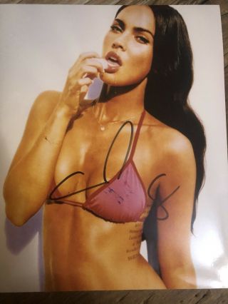MEGAN FOX Sexy Signed Autographed 8x10 Photo.  Comes With A HOLO. 2