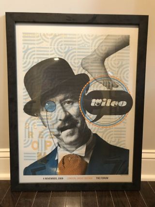 Framed Wilco Concert Poster (nov.  4,  2009,  Show In London)