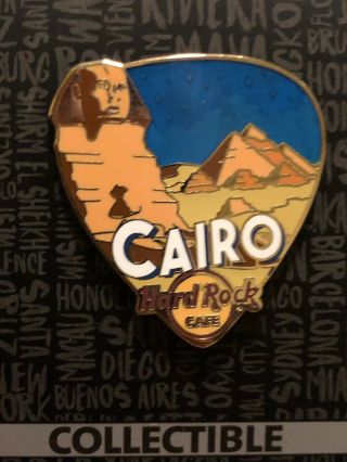 Hard Rock Cafe Cairo 2018 Core Greeting Pin With Sphinx And Pyramids