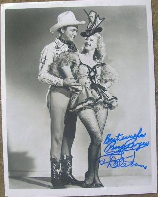 Roy Rogers And Dale Evans Autograph Photo