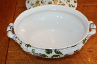 VINTAGE CANTAGALLI FAIENCE ITALY COVERED SERVING BOWL TUREEN - LIDDED 4