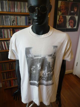 Vintage 1989 R.  E.  M.  Inside - Out " Green Tour " Concert T - Shirt Mens Xl White
