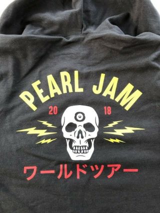 Pearl Jam 2018 Tour Hoodie/hooded Sweatshirt Medium Not Poster Fenway Vedder