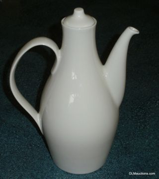 Eva Zeisel Museum White Creamer Coffee Pot Castleton - Rare Collectible Find
