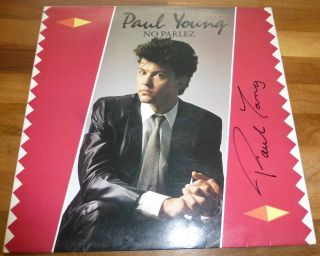 Paul Young - A Vinyl Disc Cover - Hand Signed By This Legend With A & Rare