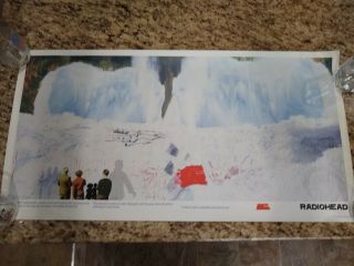 Radiohead Kid A Snowscape 2000 Concert Poster Stanley Donwood Art
