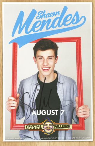 Shawn Mendes Autographed Gig Poster Treat You Better