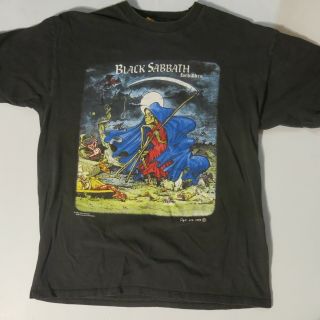 Rare 1995 Black Sabbath Forbidden Tour Concert Shirt Ozzy Maiden
