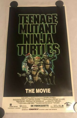 Teenage Mutant Ninja Turtles The Movie Mini Poster 1990 F.  H.  E Golden Harvest