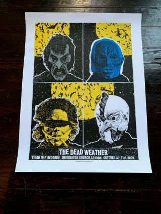 Dead Weather London Shoreditch Third Man Records Print Mafia Poster Jack White