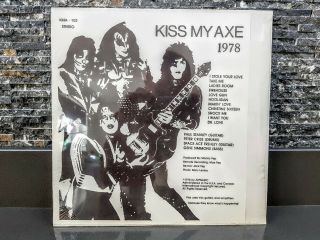 Kiss Kiss My Axe 1978 Vintage Unofficial Live Bootleg Vinyl Still Aucoin