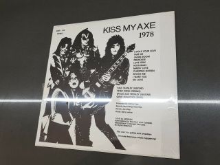 KISS Kiss My Axe 1978 Vintage Unofficial Live Bootleg Vinyl STILL Aucoin 2