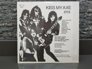 KISS Kiss My Axe 1978 Vintage Unofficial Live Bootleg Vinyl STILL Aucoin 6