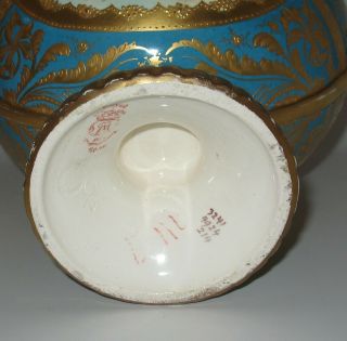 Antique German Porcelain Royal Bonn Two Handled Floral Vase,  Circa 1900 6