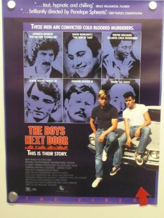 The Boys Next Door Maxwell Caulfield Charlie Sheen Home Video Poster 1985