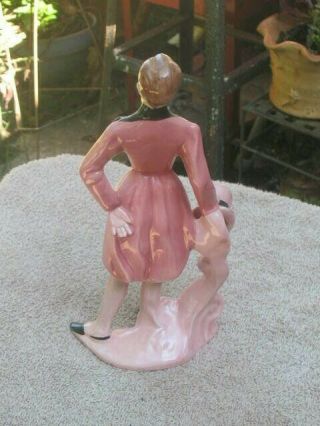 Florence Ceramics Peter Figurine Rare Pink 1950s California Retr 6