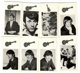 1967 Goodies Ltd.  Raybeat Productions " The Monkees " Twenty Five Mini Card Set
