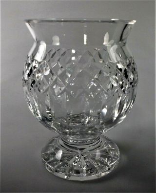 Waterford Crystal Giftware Footed Vase / Rose Bowl 6 1/2 " By 4 1/2 " - Perfect