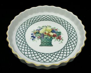 Villeroy & Boch - Basket Pattern - 11 1/2 " Large Quiche Dish - Made In Germany