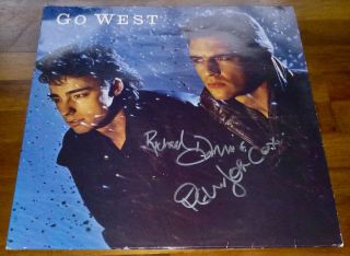 Go West - A Vinyl Disc Cover - Hand Signed By Peter & Richard With A And Disc