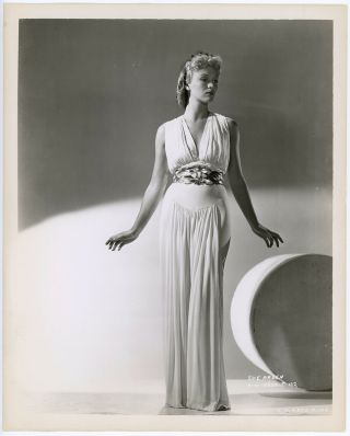 1939 Eve Arden Hollywood Art Deco Glamour Photograph Eternally Yours Statuesque
