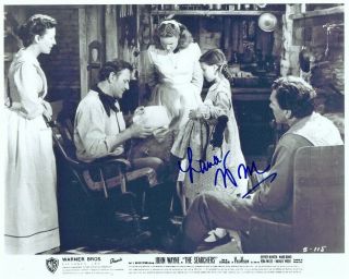 Lana Wood Hand - Signed The Searchers 8x10 Lifetime John Wayne Western Scene