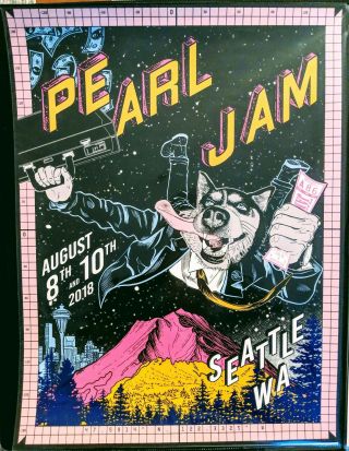 Pearl Jam Seattle 2018 Concert Poster / Print Faile Show Edition.