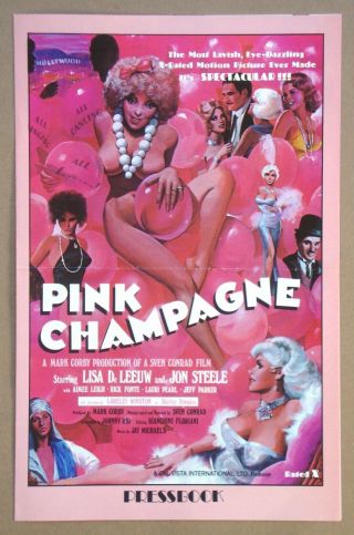 Pink Champagne Jon Steele Lisa De Leeuw Lorelei Winston Sexploitation Pressbook