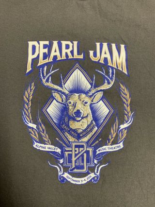 Pearl Jam Shirt 20th Anniversary T - Shirt Pj20 Xl
