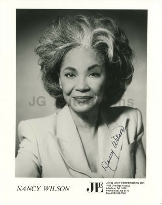 Nancy Wilson - American Jazz Singer - Signed 8x10 Photograph