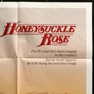 Honeysuckle Rose (1980) - movie poster - Willie Nelson country music 3