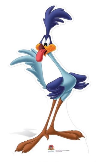 Road Runner Cardboard Cutout Stand Up.  Looney Tunes Cartoon Standee.  Party Fun