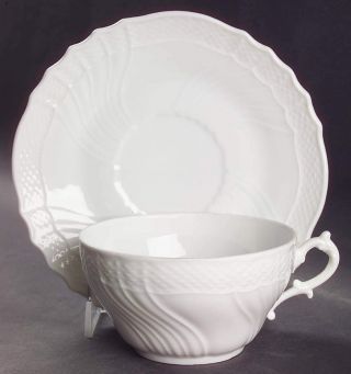Richard Ginori Bianco White (vecchio Ginori Shape) Oversized Cup & Saucer 162727