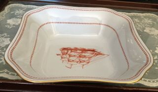 SPODE TRADE WINDS RED SQUARE Serving BOWL 9 